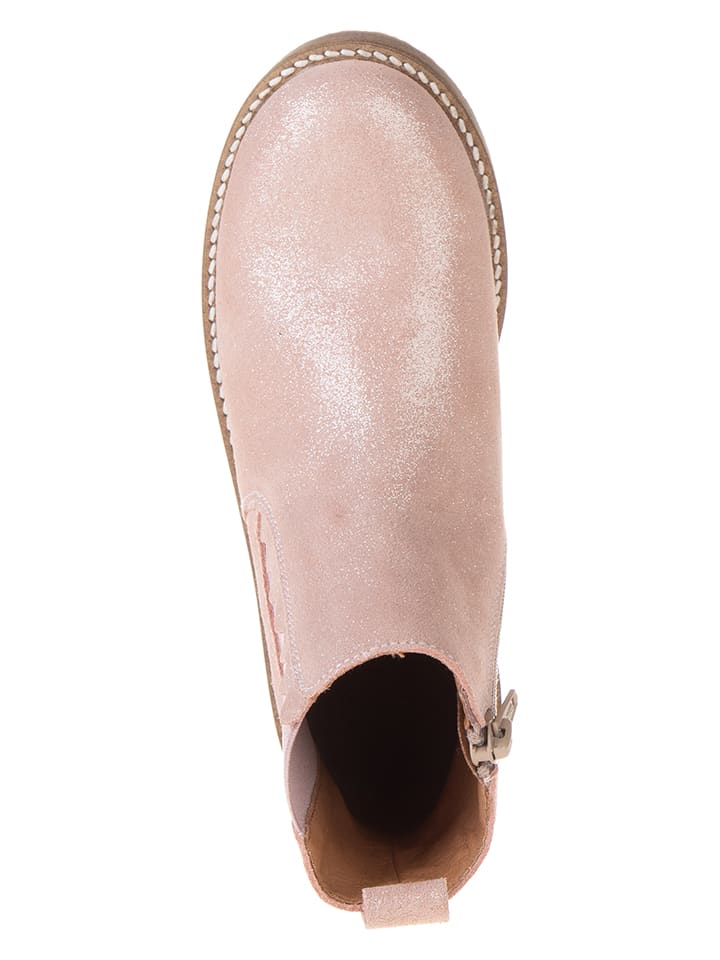 lamino Leder-Chelsea-Boots in Rosa günstig kaufen