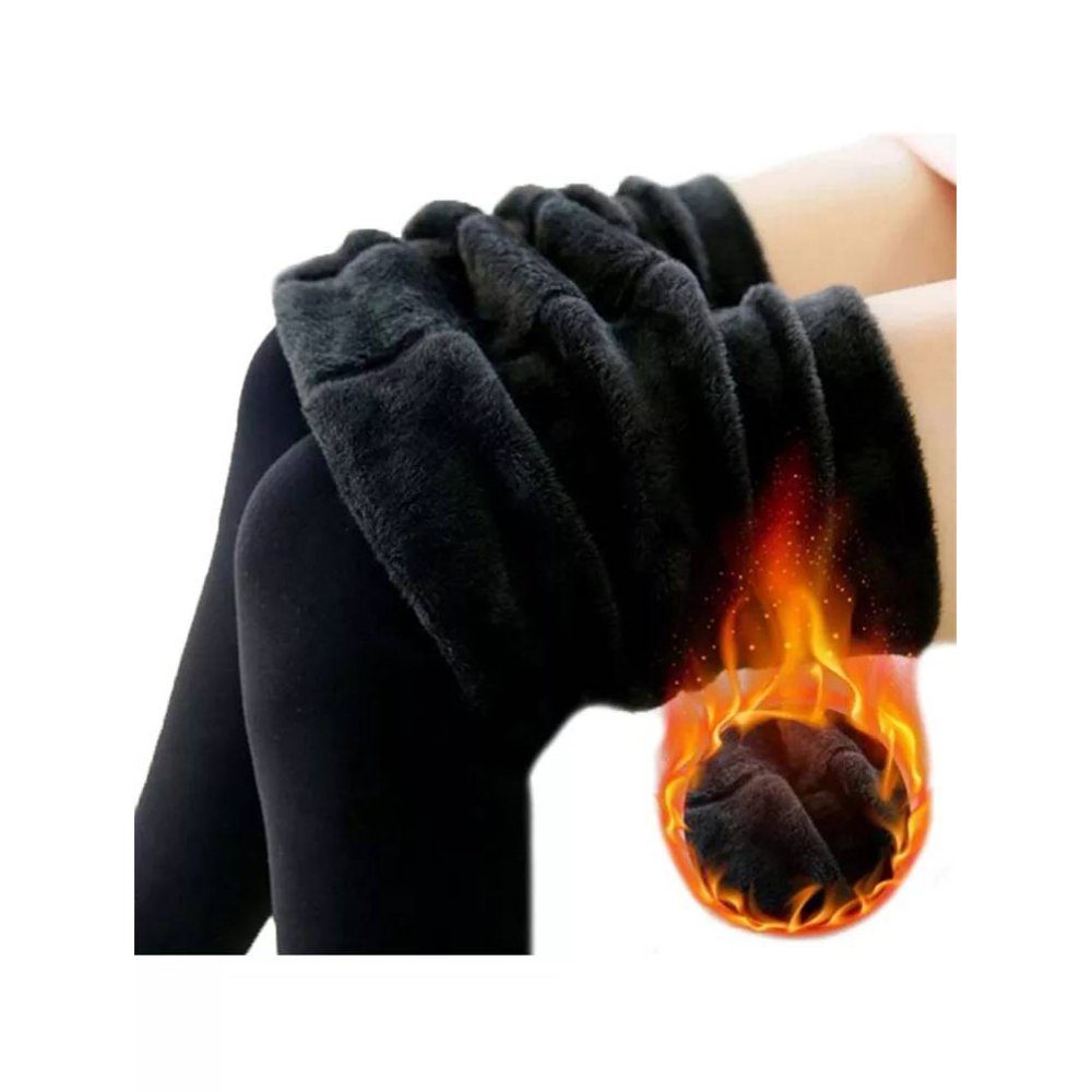 Blusmart Thermostrumpfhose Gepolsterte und verdickte Thermohose (Warme Leggings für Frauen mit hoher Dehnbarkeit und Verdickung) Winterhose aus Strickfleece