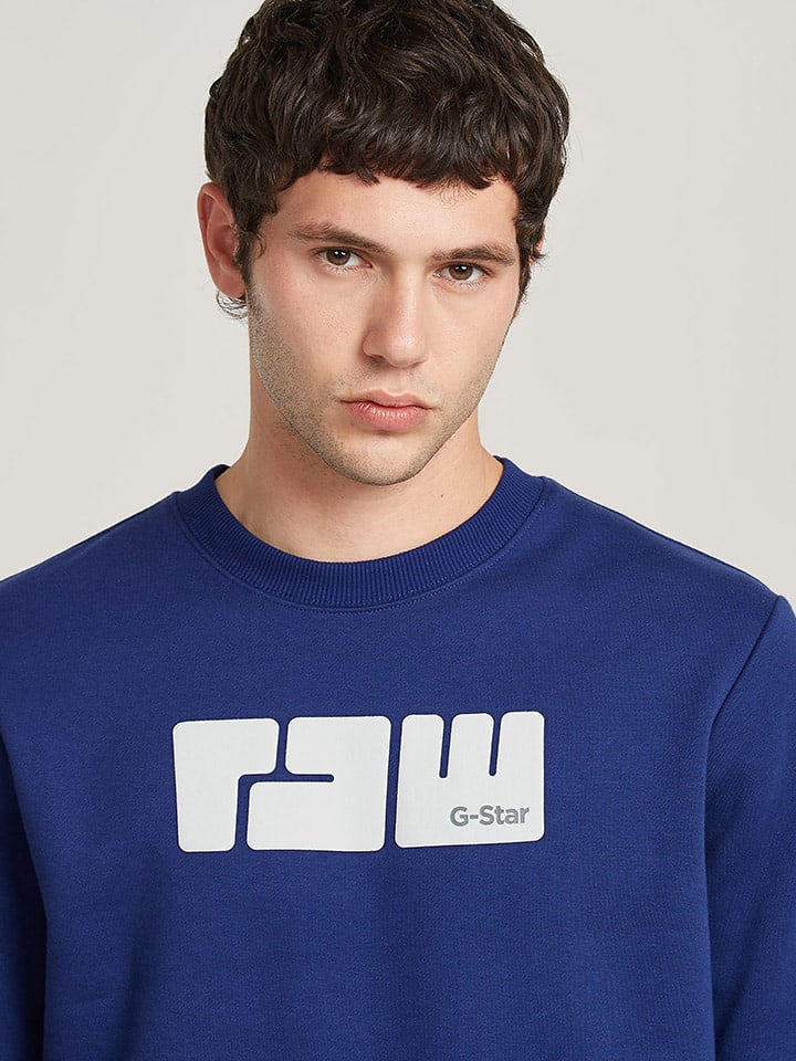 G-Star Sweatshirt in Blau günstig kaufen