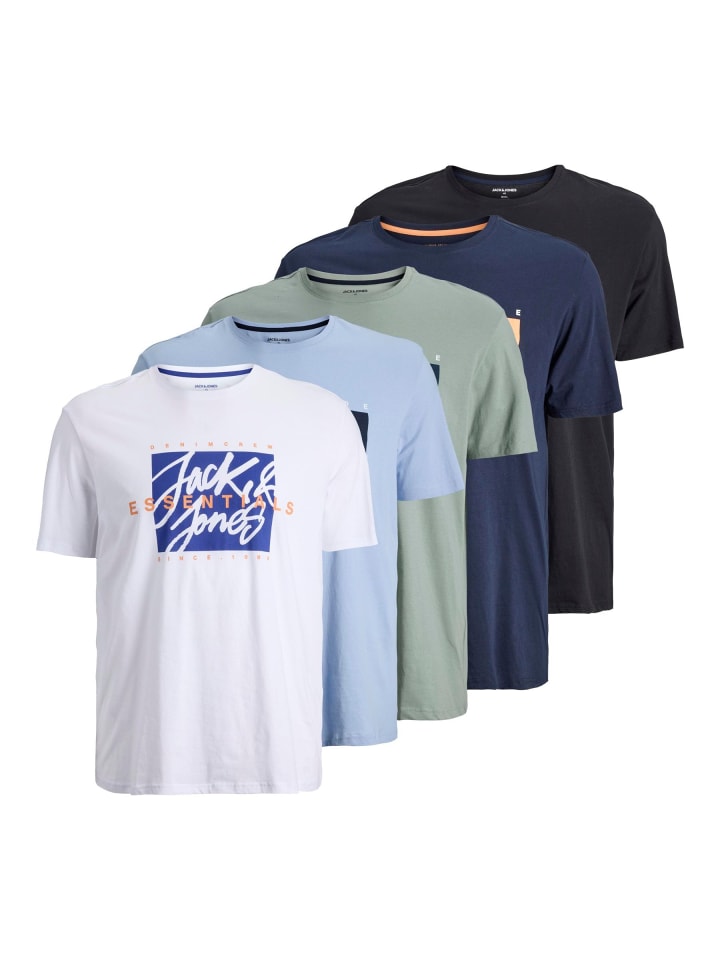 JACK & JONES PLUS T-shirt in Chambray Blue günstig kaufen