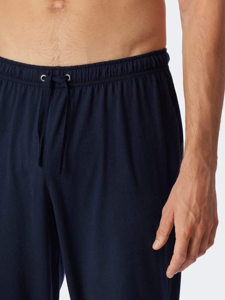 Schiesser Pyjama Ebony in Blau günstig kaufen