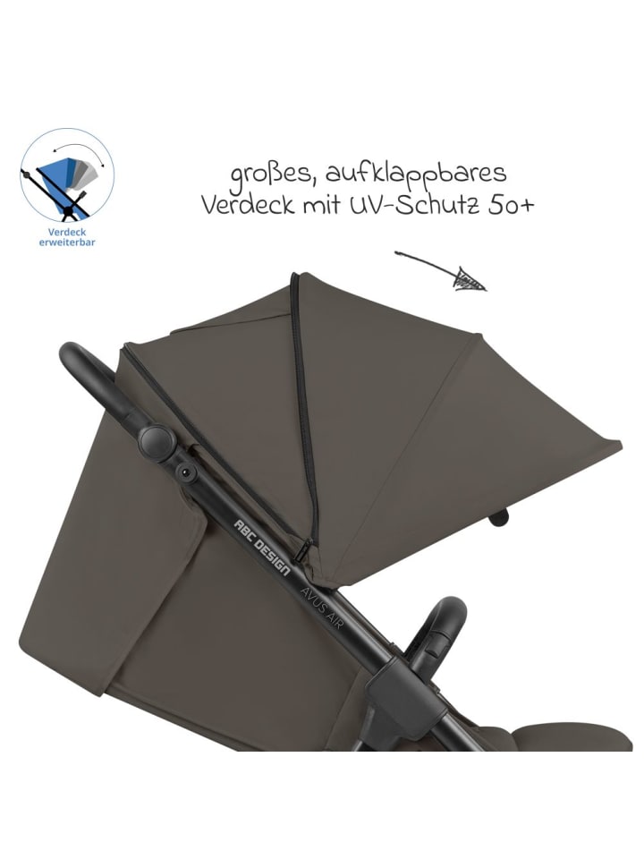 ABC-Design Buggy & Sportwagen Avus Air mit Lufträdern in grau günstig kaufen onesize