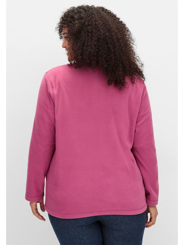sheego Fleecejacke in fuchsia günstig kaufen