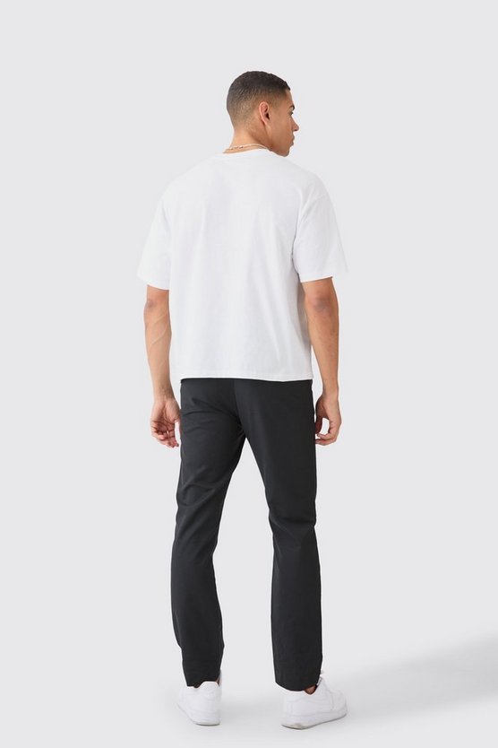Gerade Hose mit Wickelbund