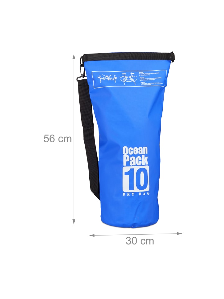 relaxdays Ocean Pack in Blau - 10 l günstig kaufen onesize