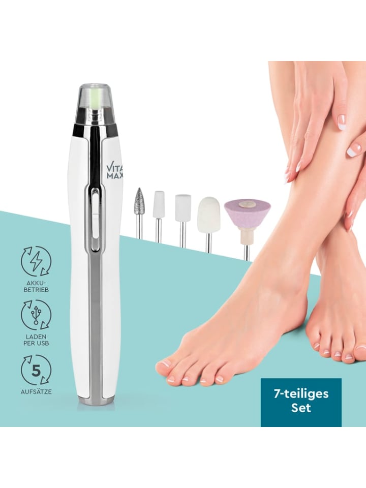 VITALmaxx Mani- & Pediküre-Set mit 5 Aufsätzen günstig kaufen onesize