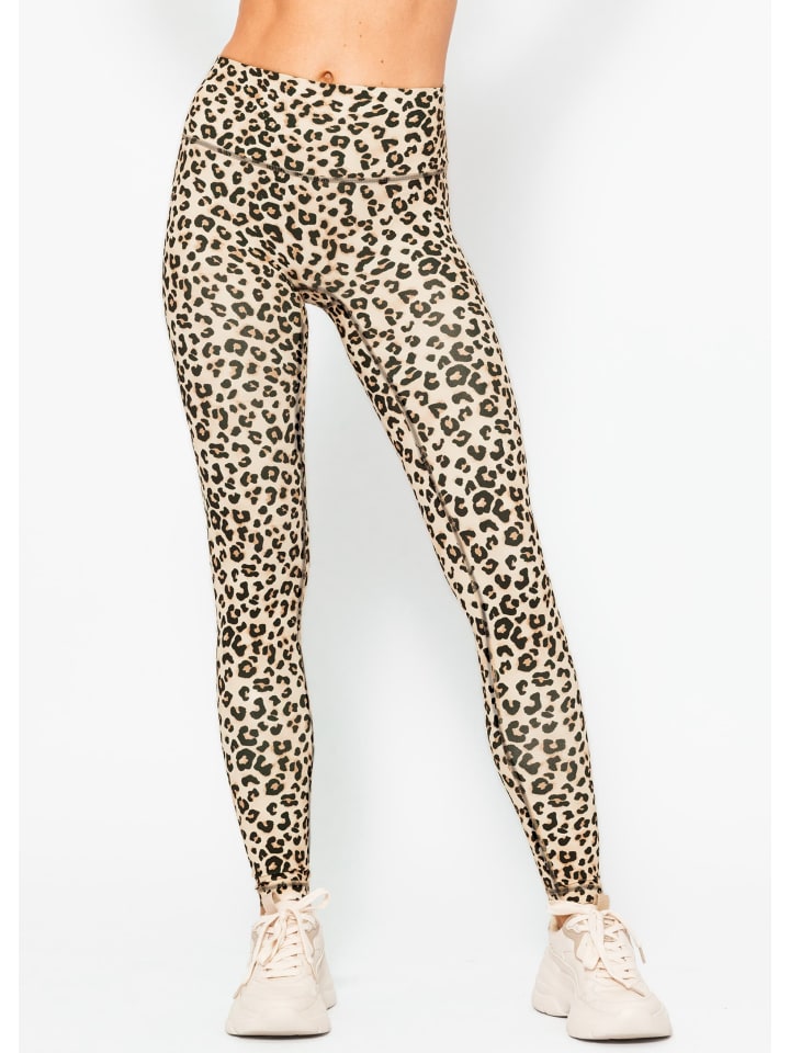 SASSYCLASSY High Waist Sportleggins in Beige günstig kaufen