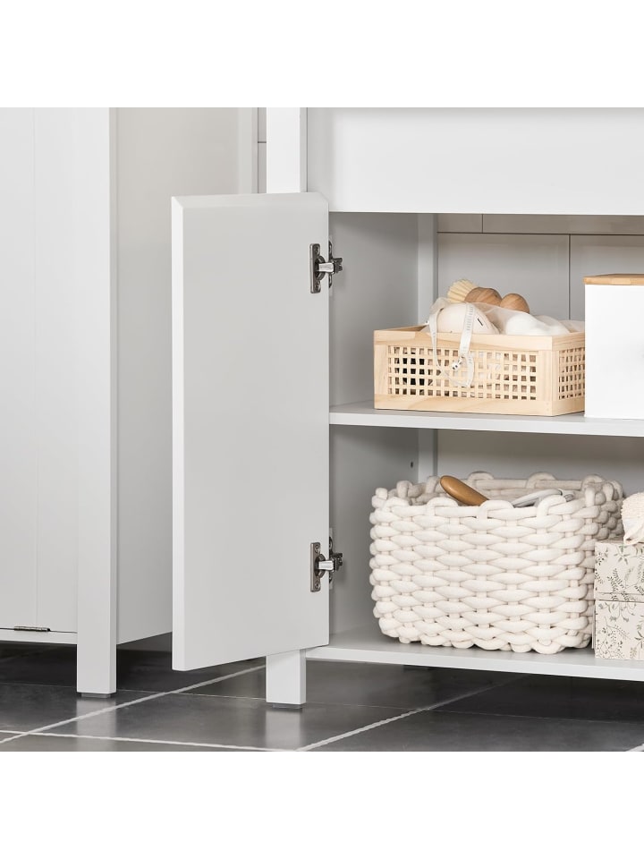 SoBuy Waschbeckenunterschrank in Weiß - (B)60 x (H)65,5 x (T)34cm günstig kaufen onesize