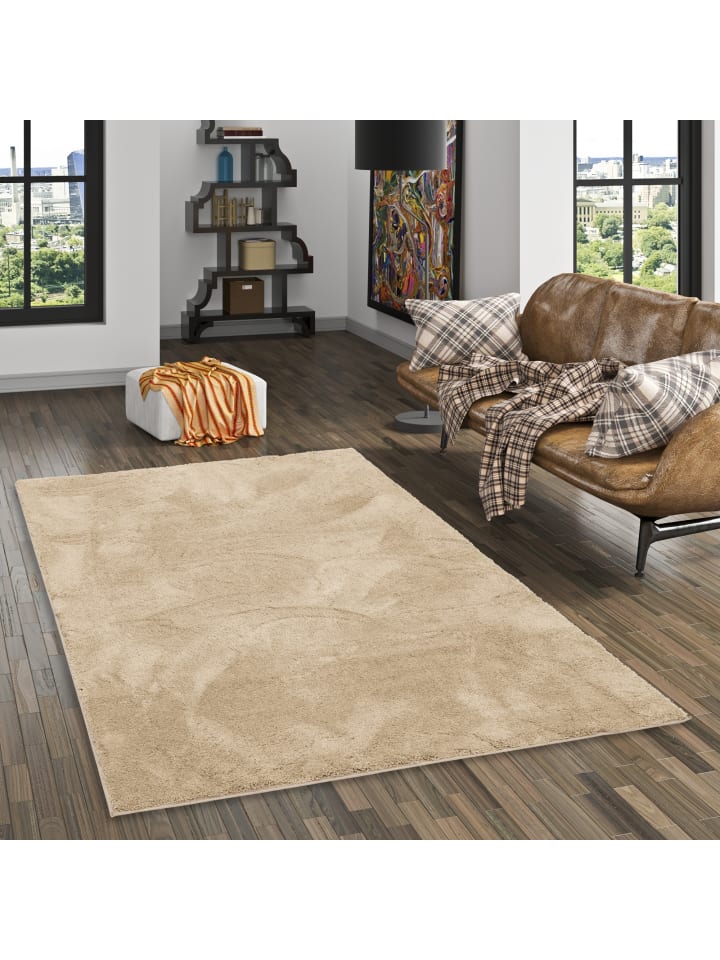 Pergamon Hochflor Langflor Super Soft Teppich Silky in Antraciet günstig kaufen