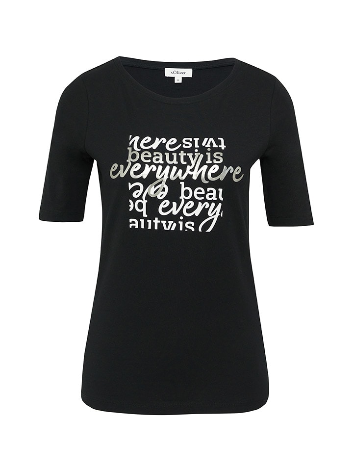s.Oliver Shirt in Schwarz günstig kaufen