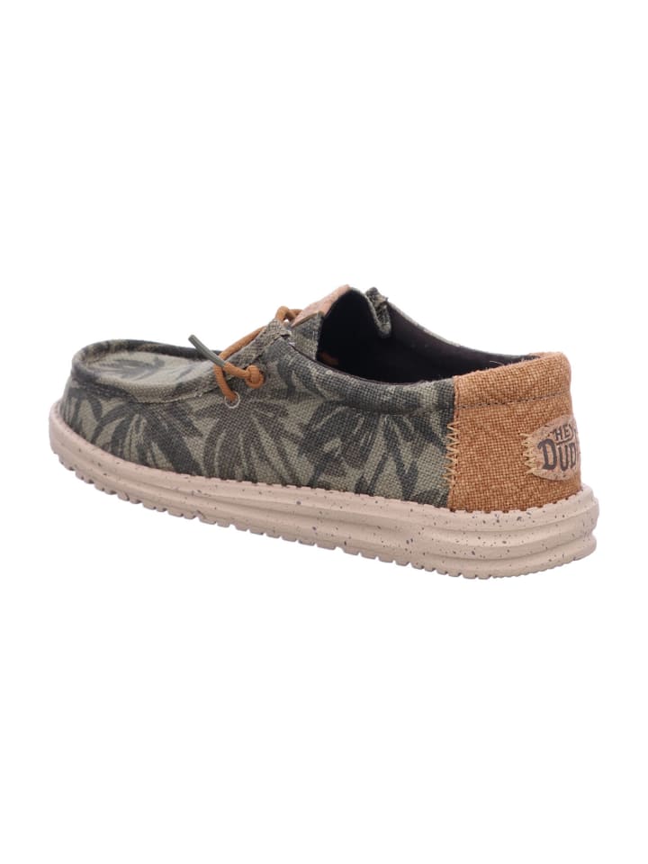 Hey Dude Herren Halbschuhe Wally in Grün günstig kaufen