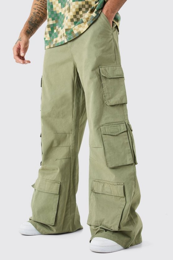 Lockere Hose mit Cargo-Taschen