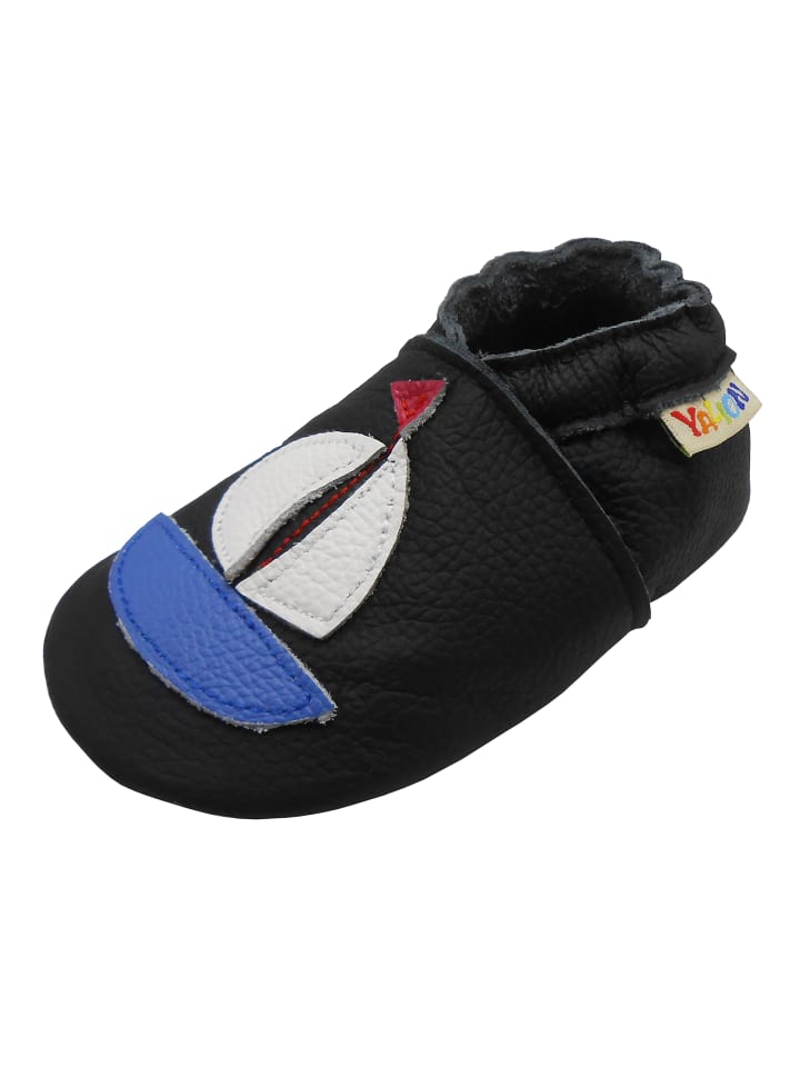 Yalion Leder-Krabbelschuhe 