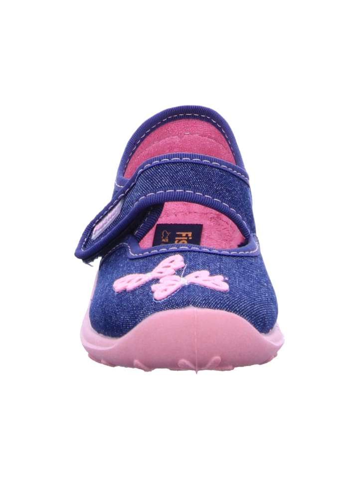 Fischer Markenschuh Hausschuh in blau günstig kaufen