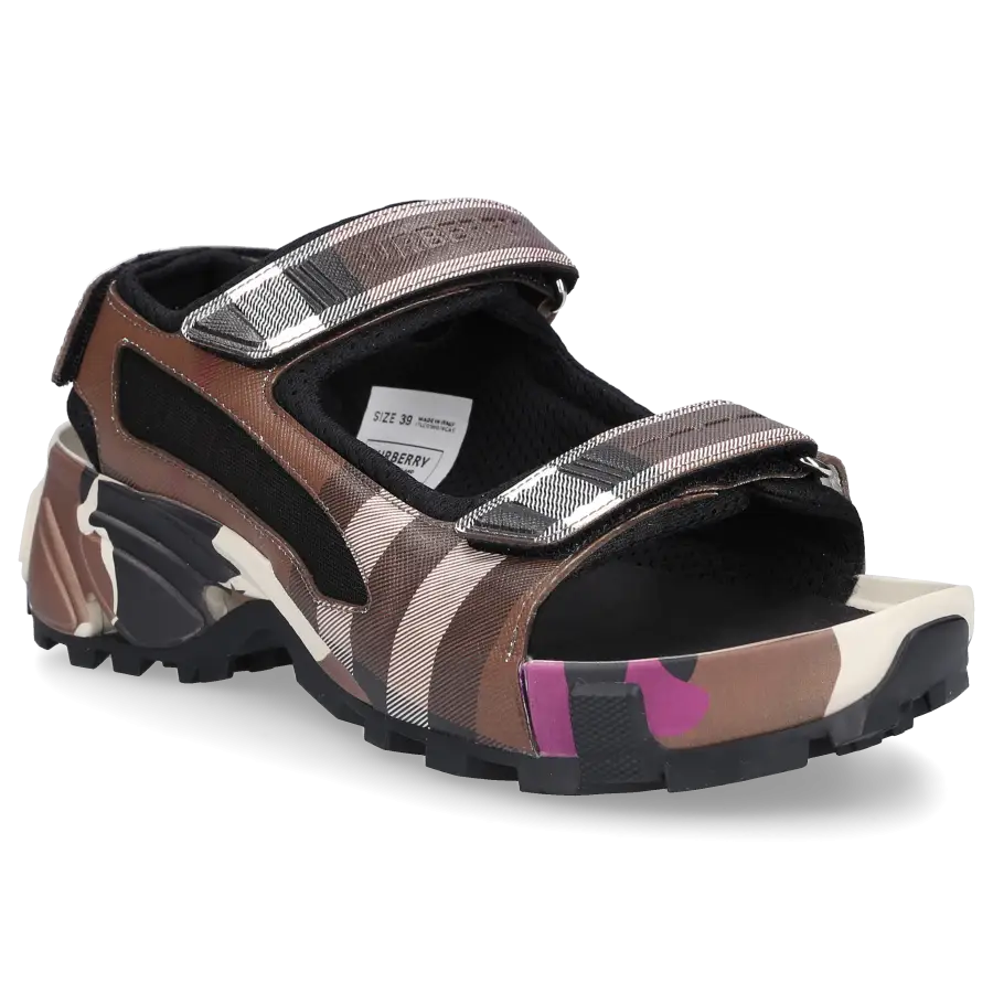 Burberry - Sandalen ARTHUR Baumwolle - braun