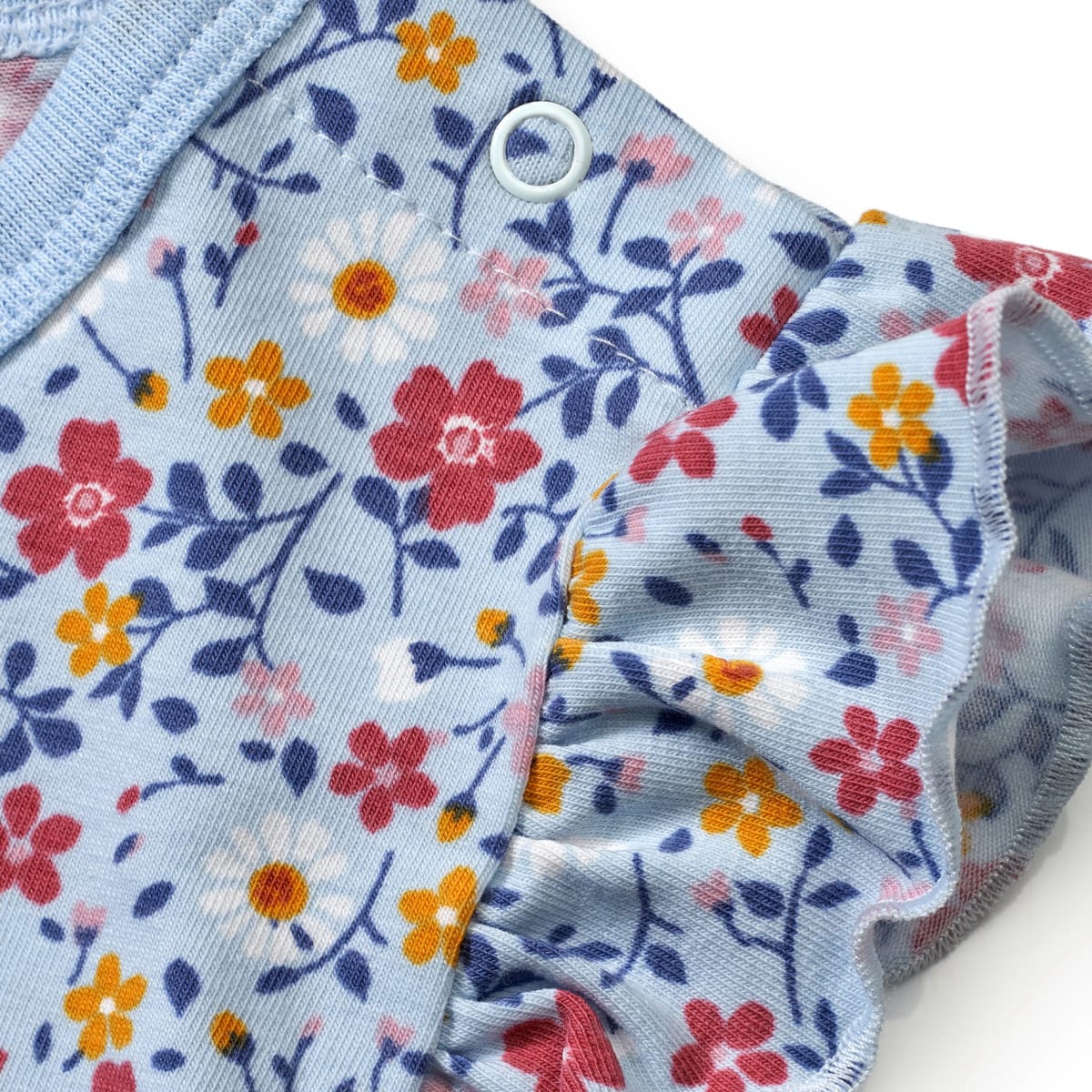 Schlafanzug Pro Climate mit Blumen-Muster, blau, Gr. 86/92, 1 St