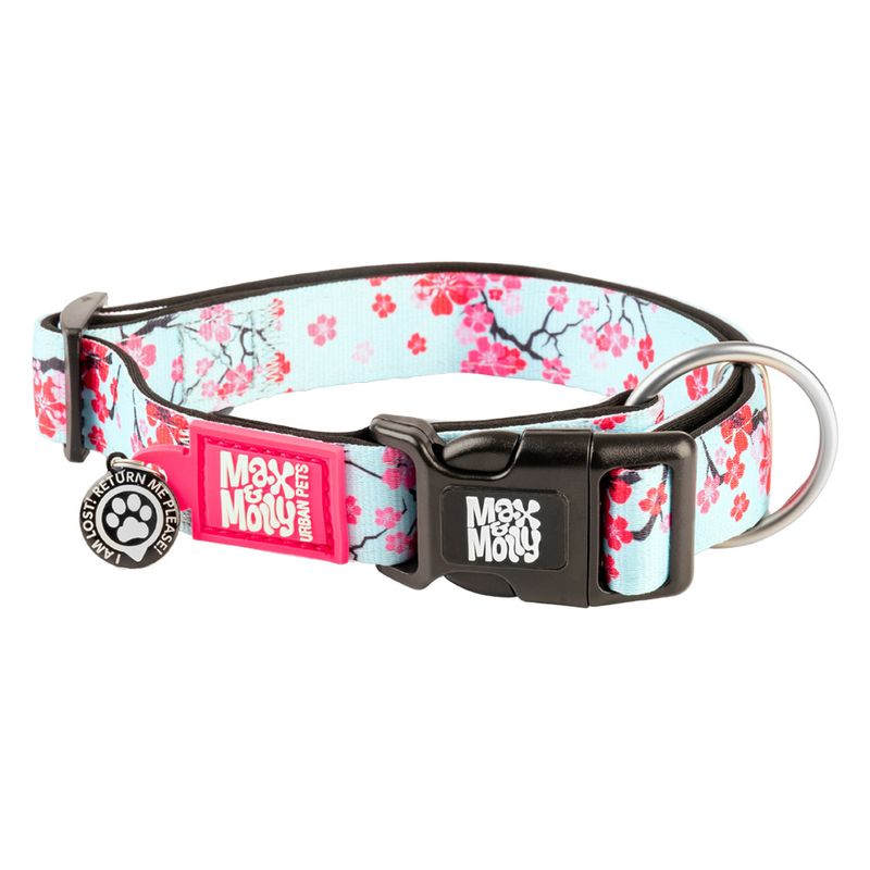 Max & Molly Smart ID Halsband Cherry Bloom