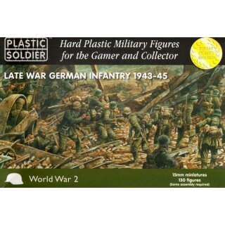 15mm WW2 German Infantry Late War 1943-45 (130)