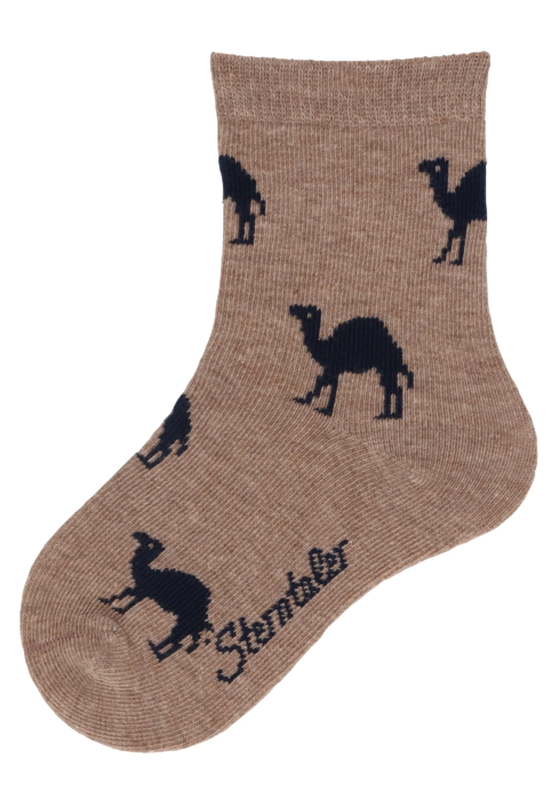 Socken im 3er Pack mit Motiv Camping in versch. Farben