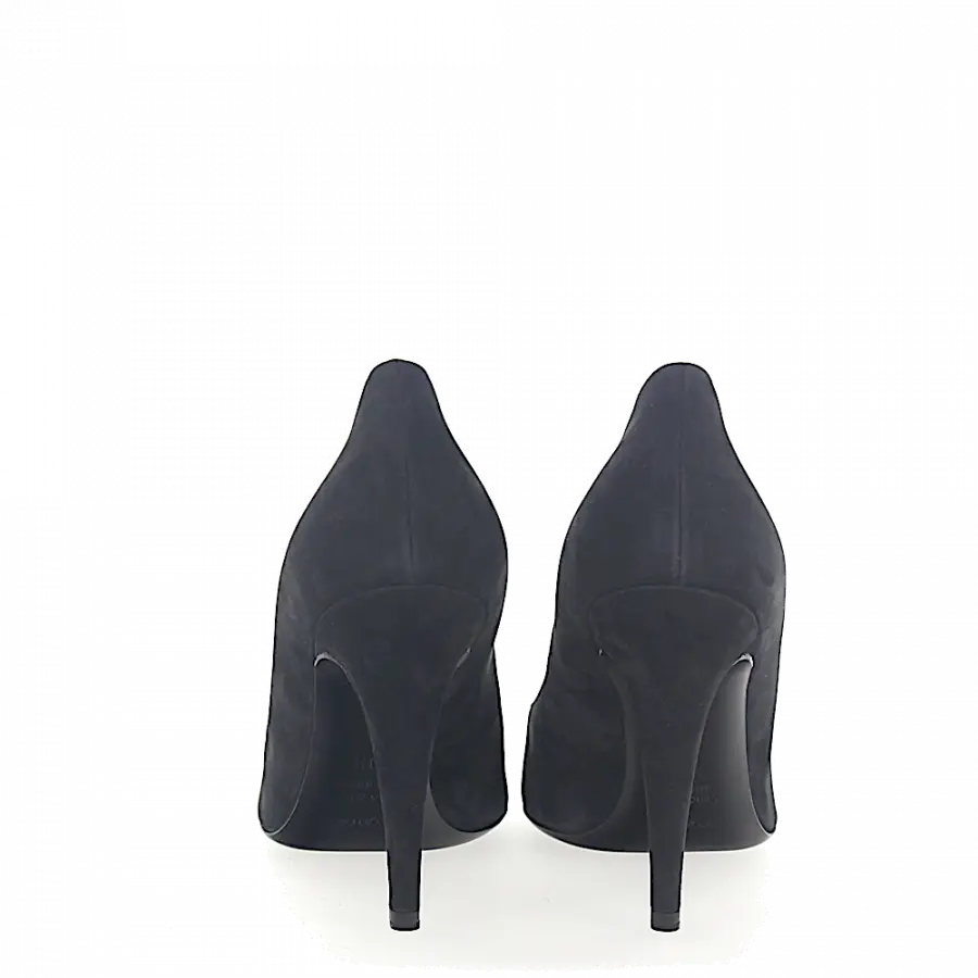 Sergio Rossi - Pumps Veloursleder Prägung schwarz - schwarz
