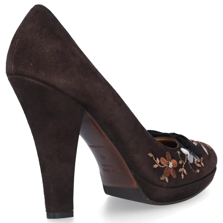 Miu Miu - High Heels Pumps Veloursleder - braun