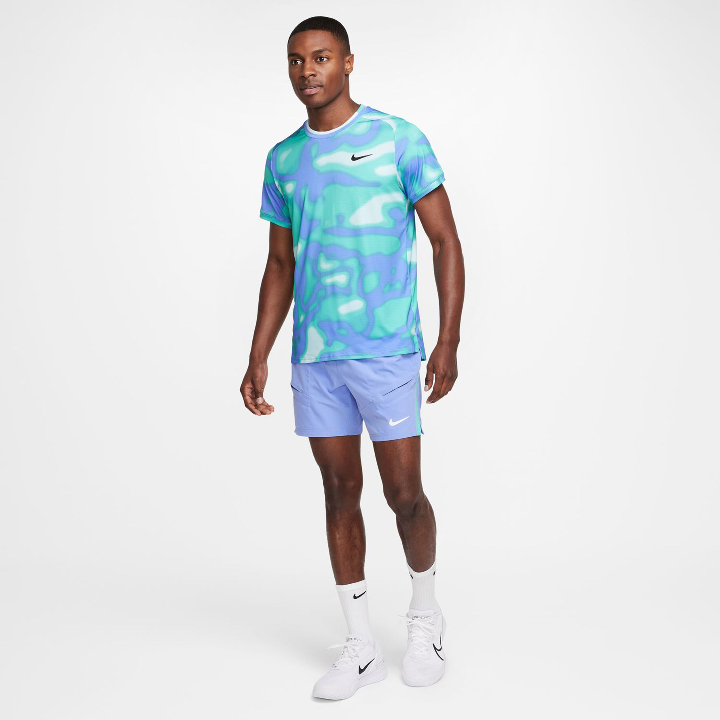 Court Dri-Fit Advantage 7in Shorts Herren - Flieder, Mint