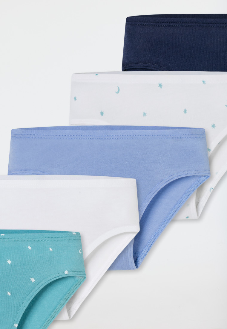Slips 5er-Pack Organic Cotton Softbund Sterne Monde mehrfarbig - 95/5