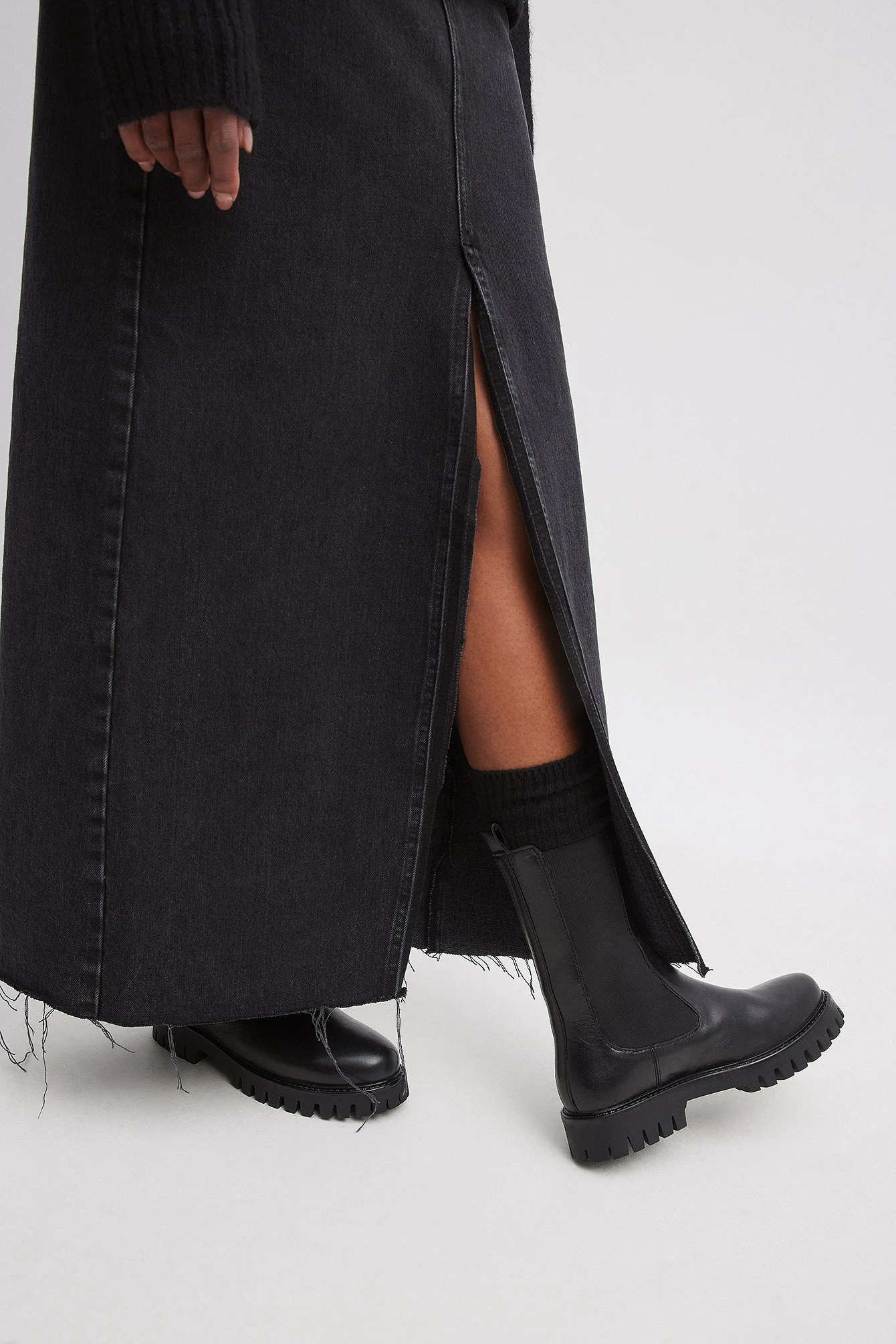 Elastische Lederstiefel