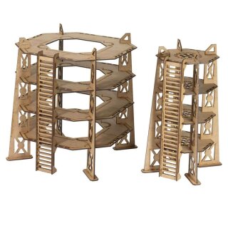 Complex Red - 4 Storey Tower Set