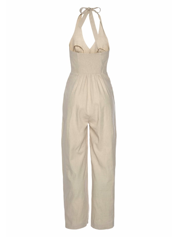 LASCANA Neckholder-Overall in sand günstig kaufen