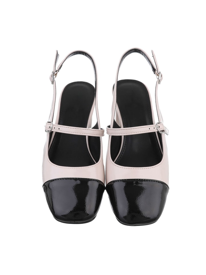 Ital-Design Pump in Beige und Schwarz günstig kaufen