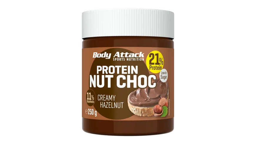Body Attack Nut Choc Creamy Hazelnut 250 g