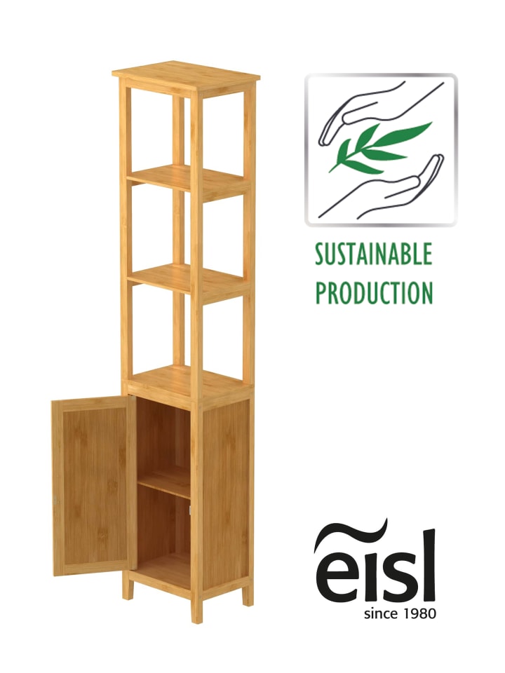 eisl since 1980 Bambus Badregal in Hellnatur - (H) 190 cm  günstig kaufen onesize