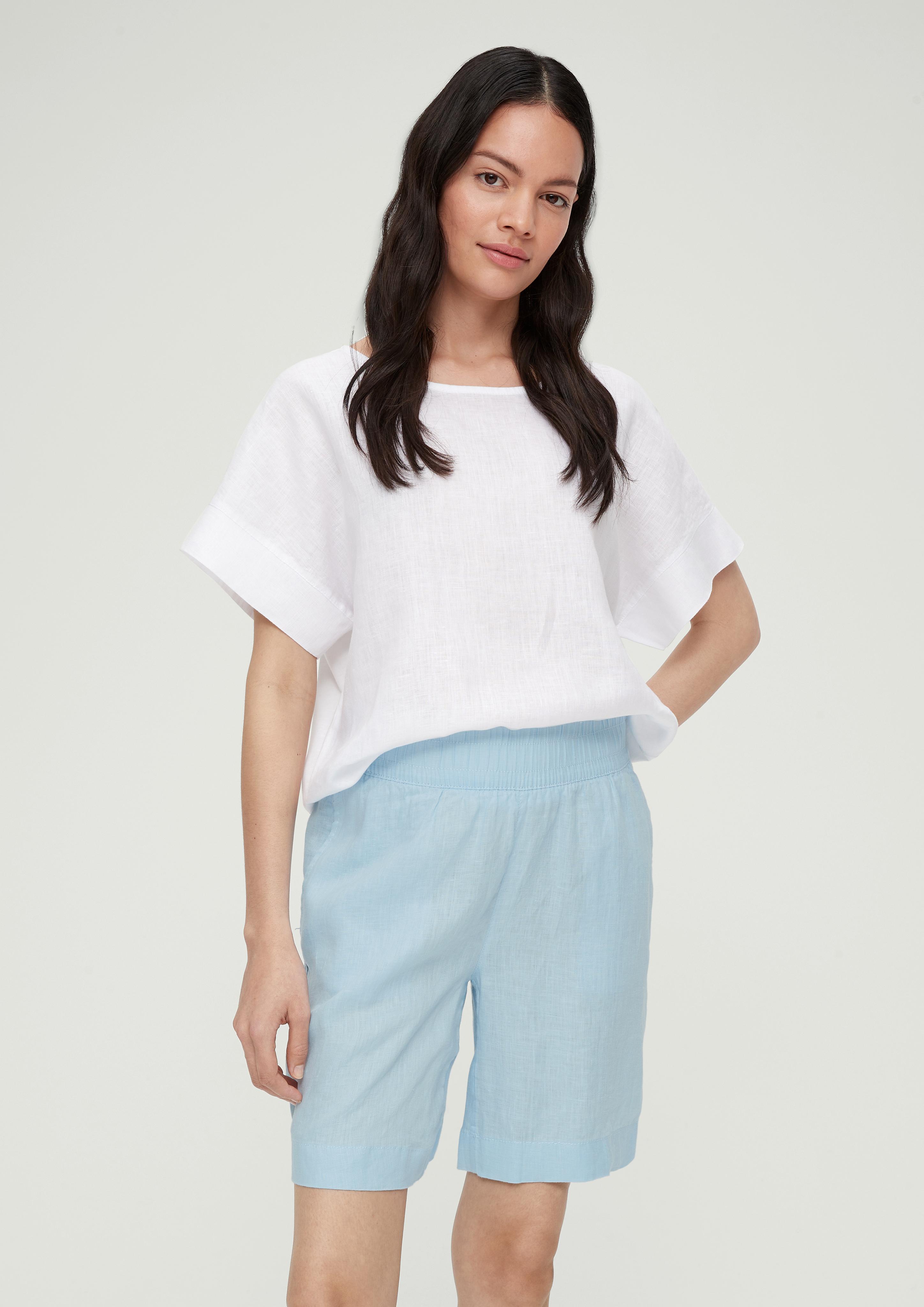 Wide Leg: Shorts aus Leinen  2130965-5081
