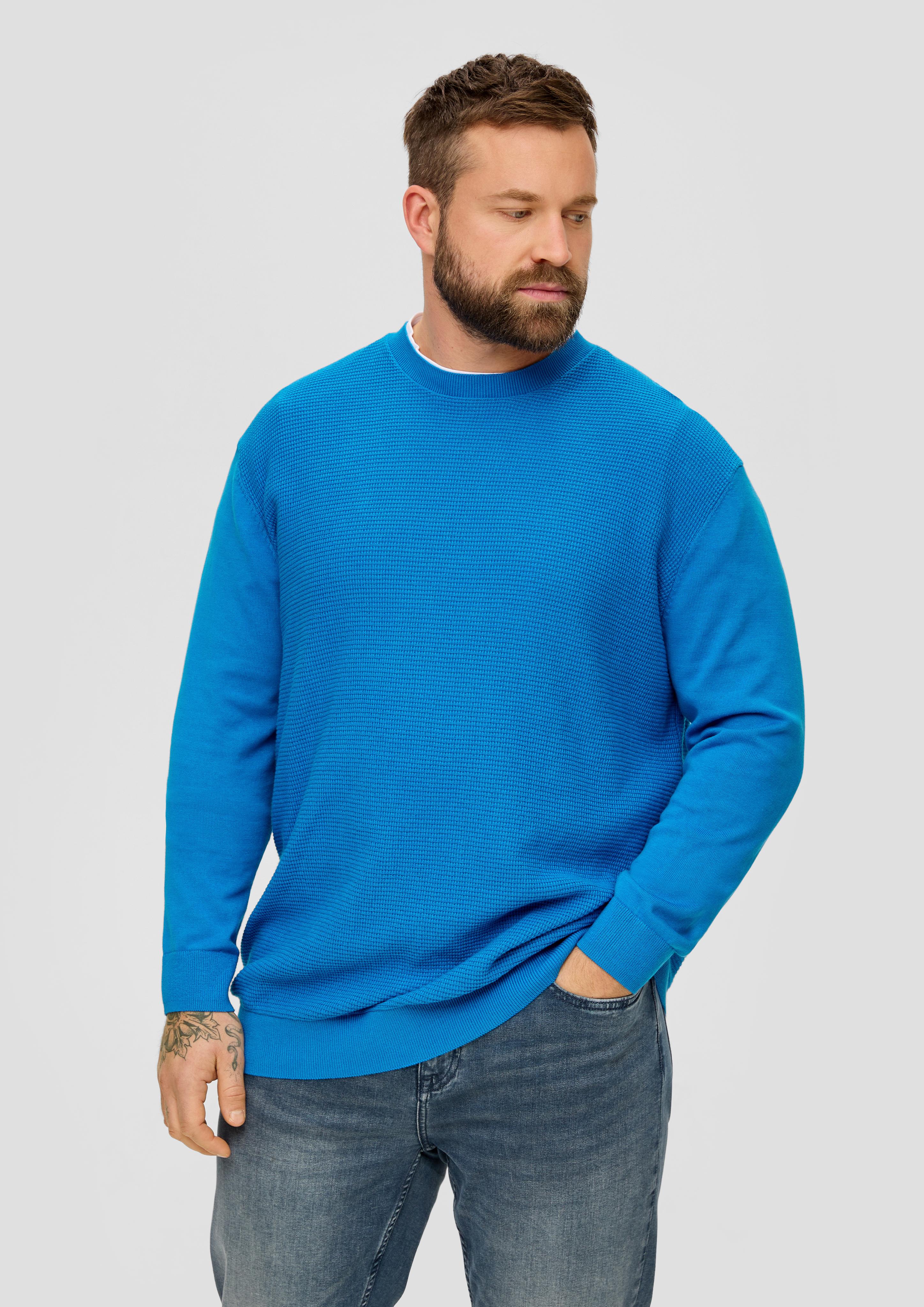 Strickpullover mit Waffelpiqué-Muster  2143412-5524