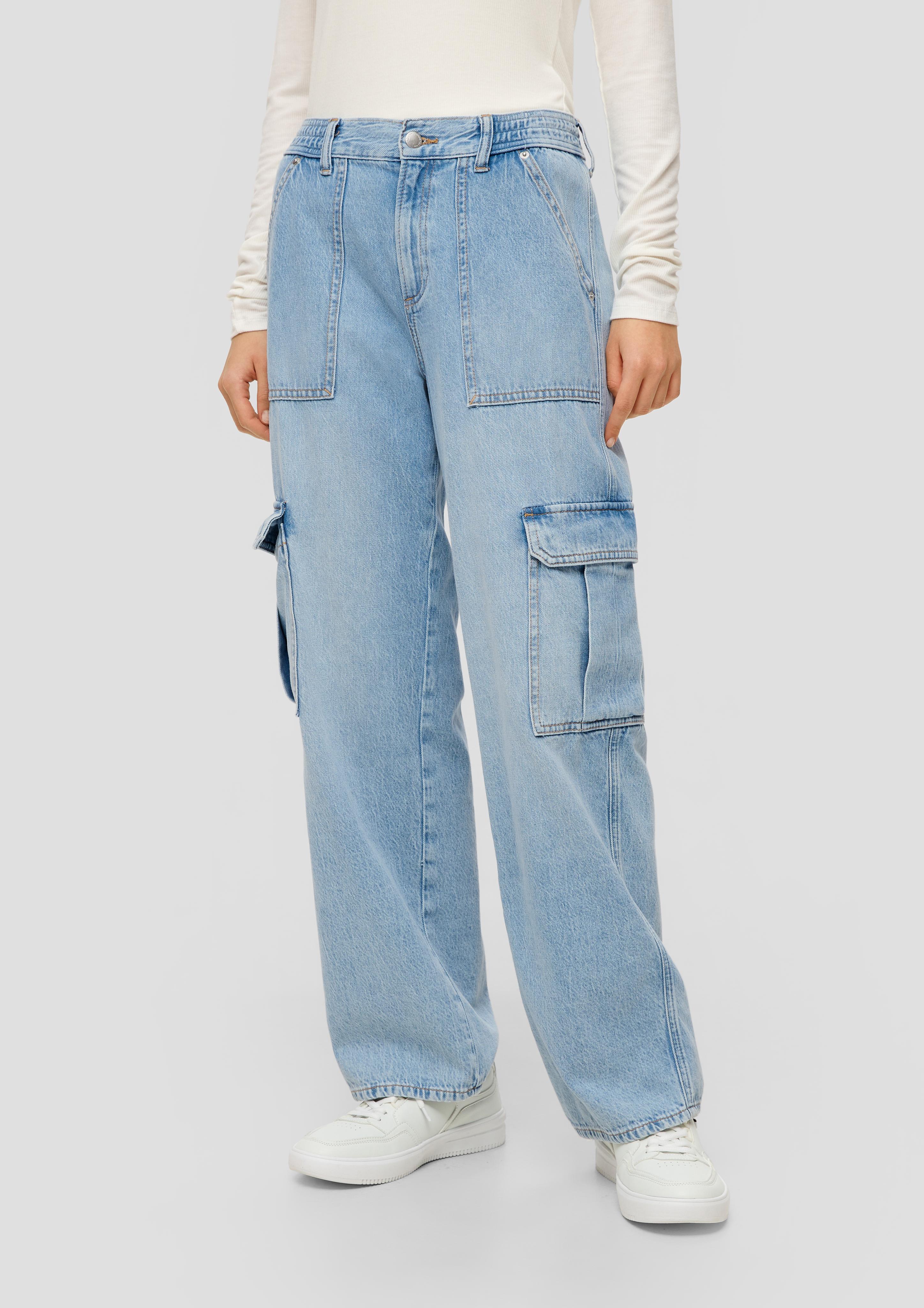 Jeans / Slim Fit / Mid Rise / Wide Leg / Cargo Style  2140612-54Y3