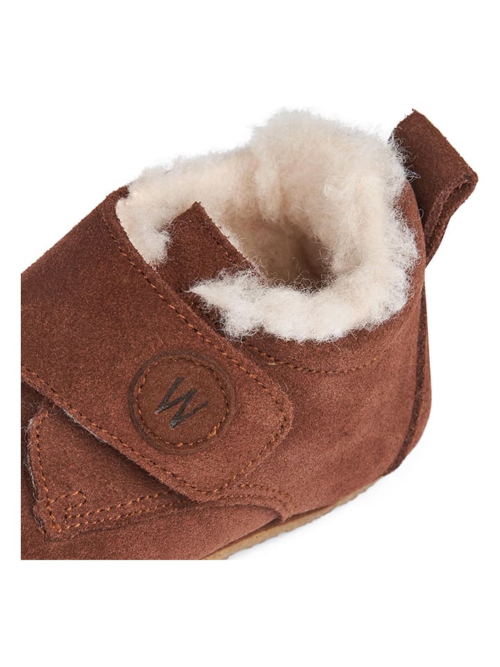 Wheat Leder-Hausschuhe 