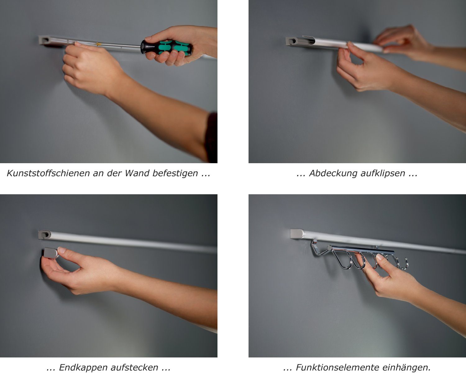 Kesseböhmer Küchenrückwand Kesseböhmer Linero 2000 Set Profilleiste 900 mm edelstahl
