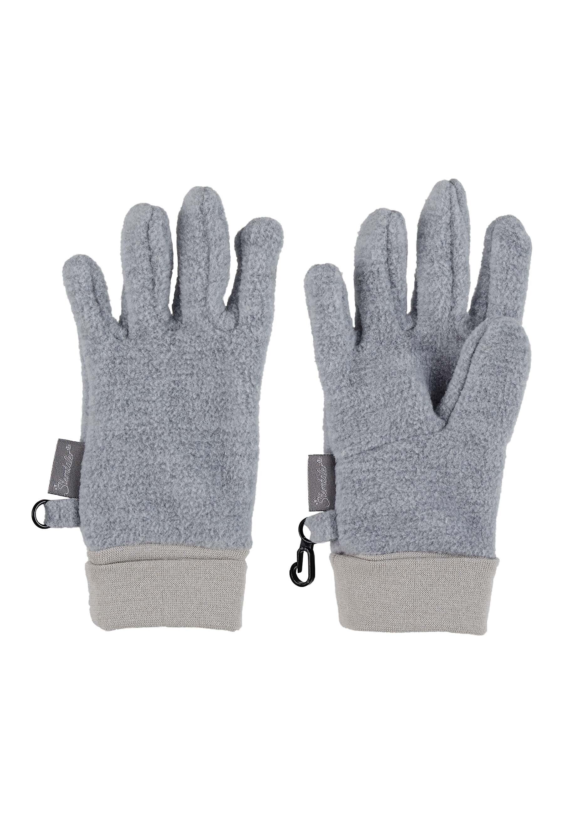 Fingerhandschuh aus Microfleece melange (recycelt)