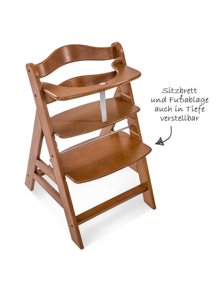 Hauck Hochstuhl Alpha Plus - Walnut in braun günstig kaufen onesize
