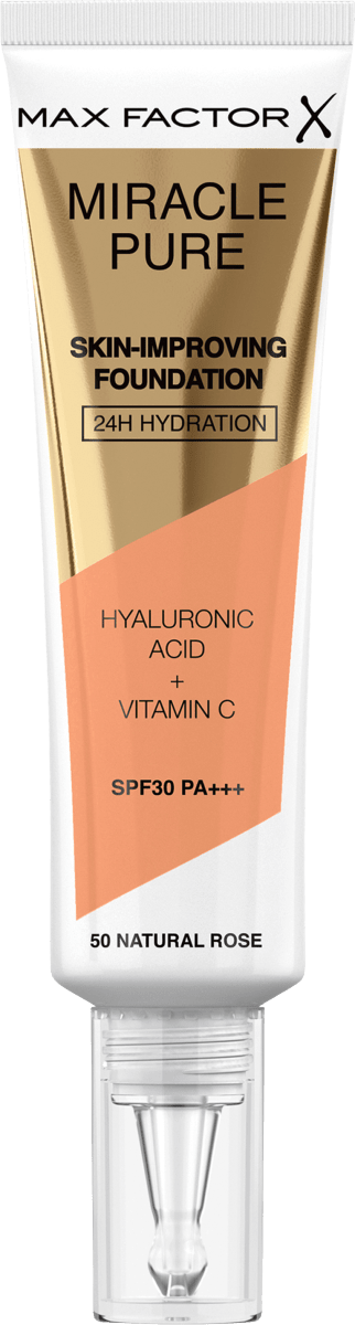Foundation Miracle Pure Natural 50 Rose, LSF 30, 30 ml