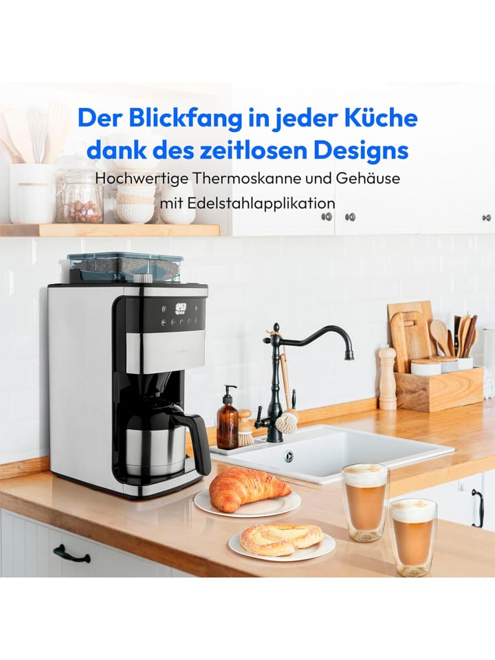 Medion Kaffeemaschine MD 19911 in silber günstig kaufen onesize