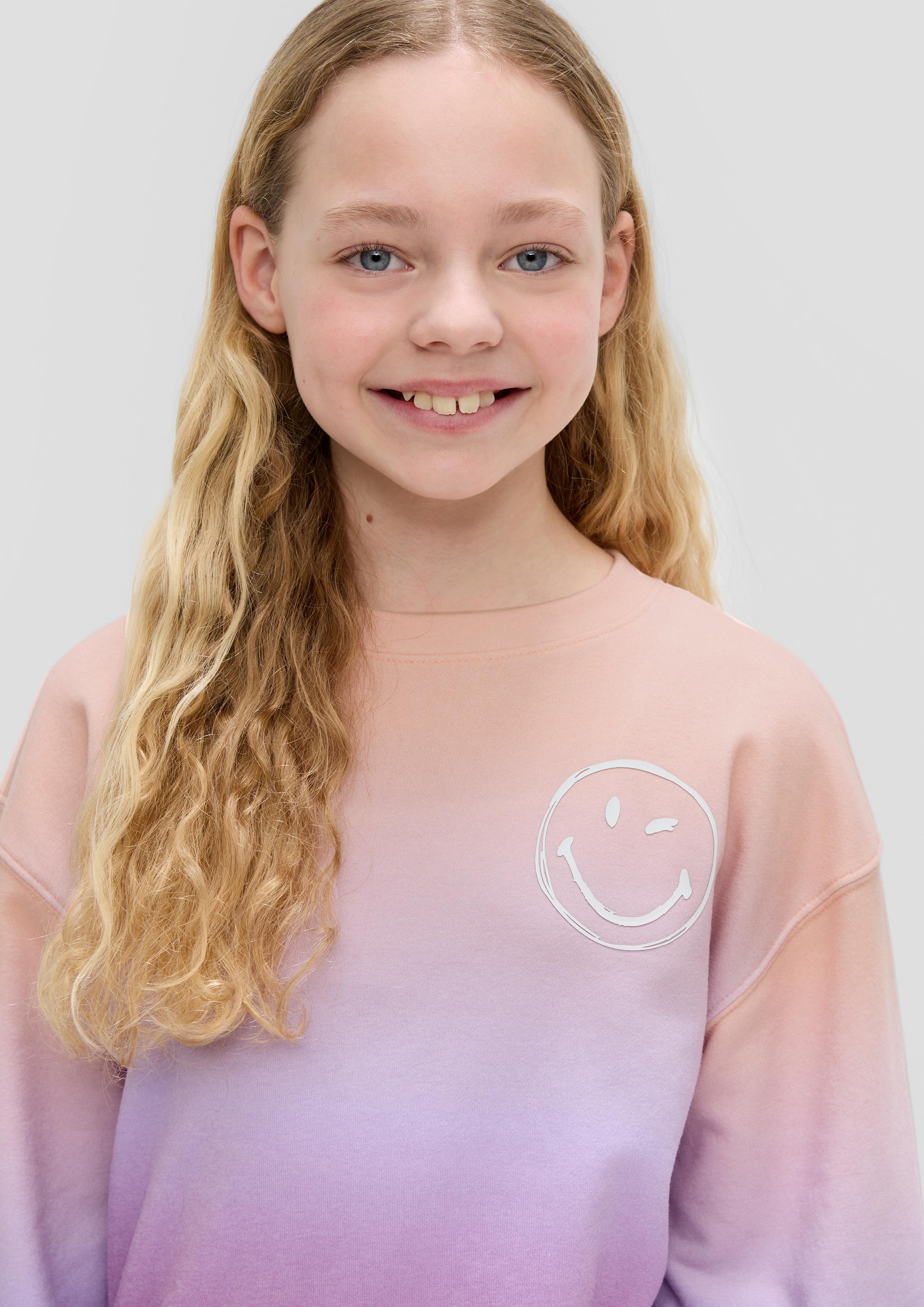 Smiley-Sweatshirt aus Baumwollmix  2142440-47D1
