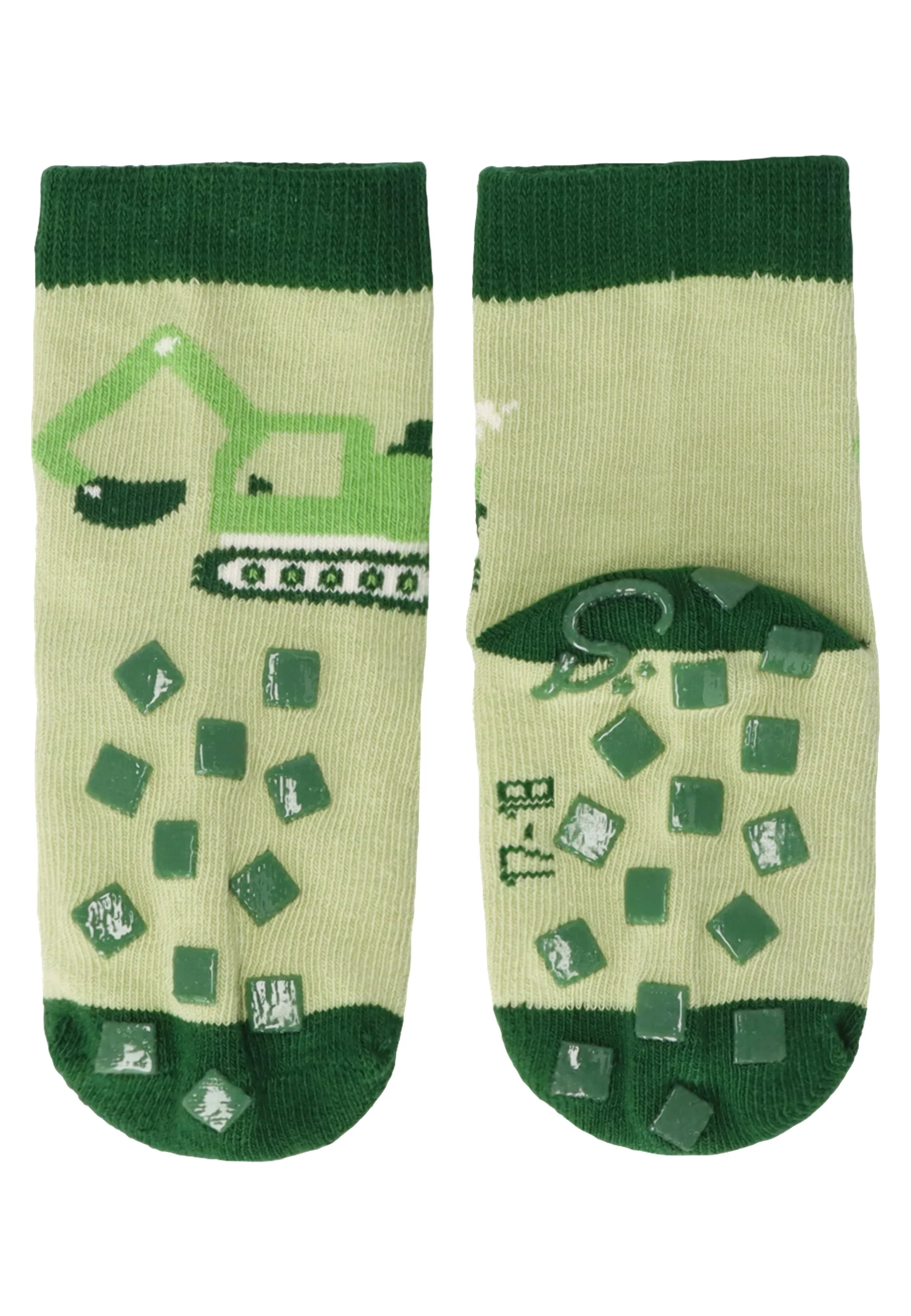 ABS Krabbelsocken im 2er Pack mit Motiv Bagger