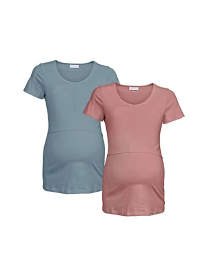 2hearts 2er-Pack Umstands- und Still-T-Shirt in Mehrfarbig günstig kaufen 46