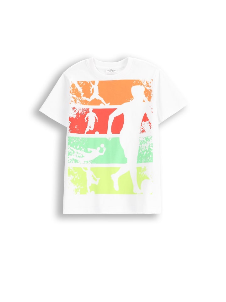 Coccodrillo T-Shirt mit kurzen Ärmeln in weiß günstig kaufen