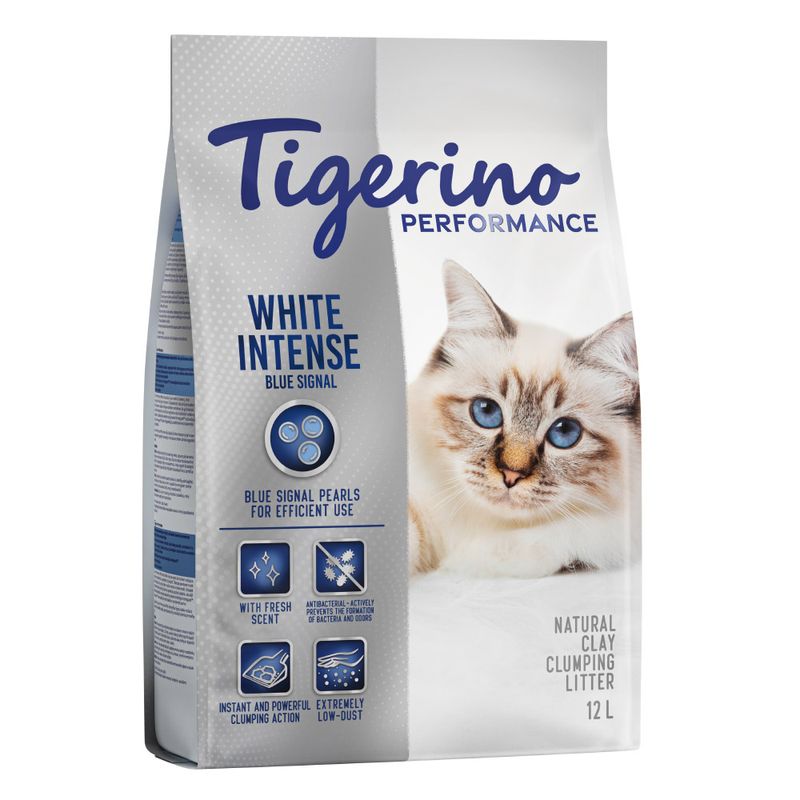 Tigerino Performance White Intense Blue Signal Katzenstreu | bitiba