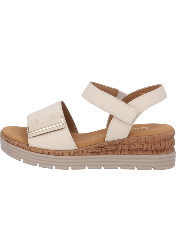 Gabor Comfort Keilsandaletten in creme (uni gold) günstig kaufen