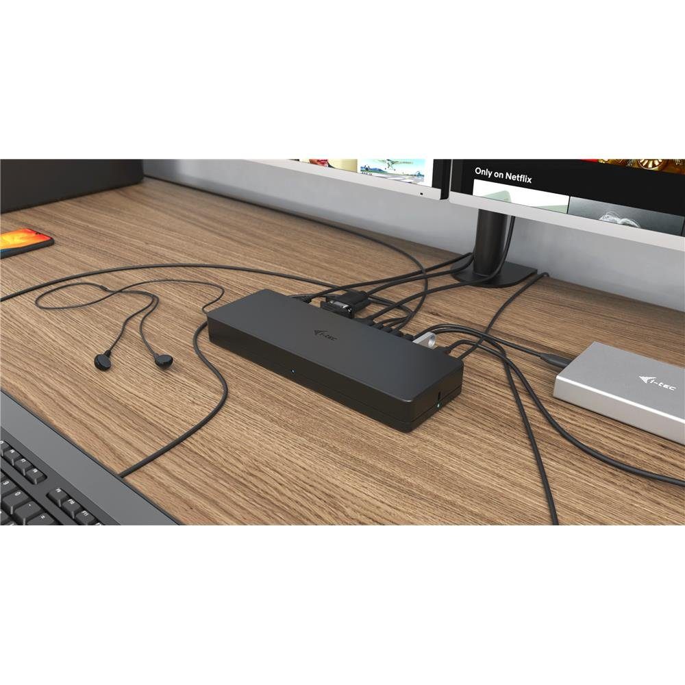 I-TEC Laptop-Dockingstation USB 3.0 / USB-C Dual Display Docking Station HDMI DVI + VGA