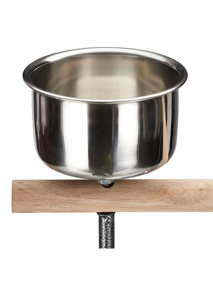 relaxdays Papageien Freisitz in Silber günstig kaufen onesize